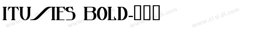 iTunes Bold字体转换